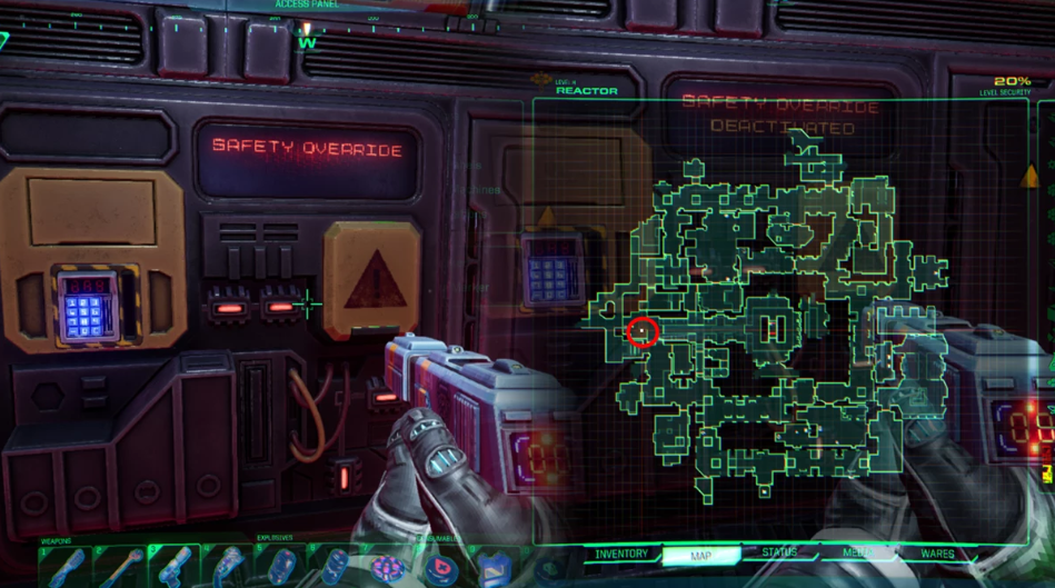 System Shock - Safety Override Location