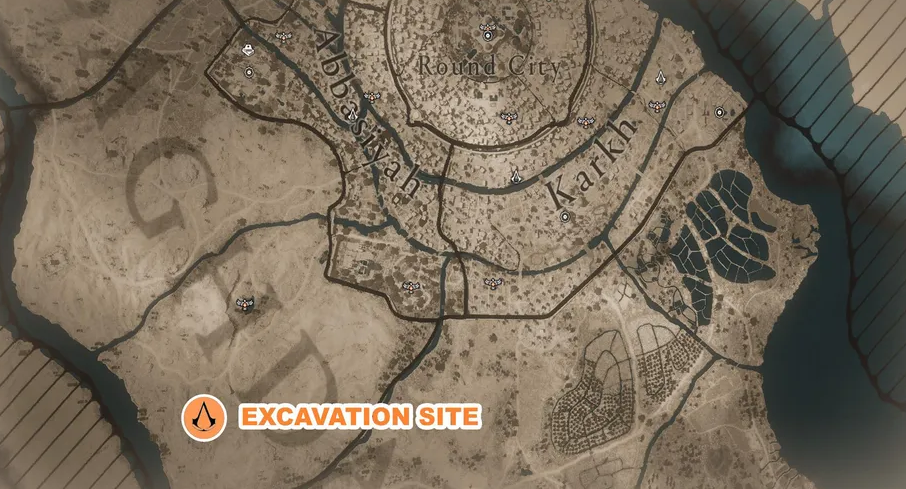 Assassin's Creed Mirage - Excavation Site Location