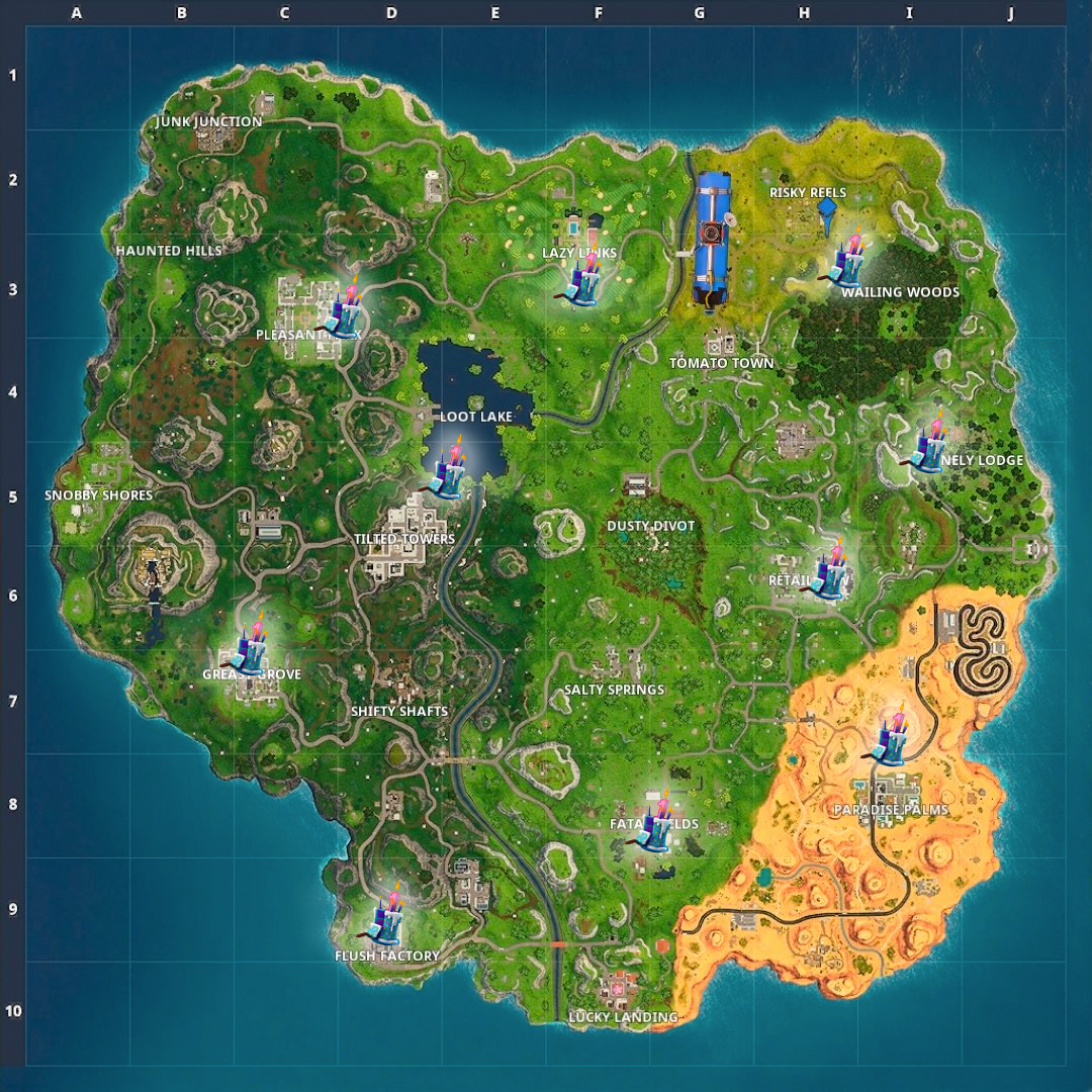 Fortnite Birthday Cake Guide: Where to Locate all the Cakes?