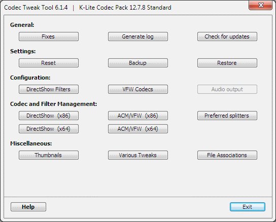 Codec Tweak Tool 6.4.0
