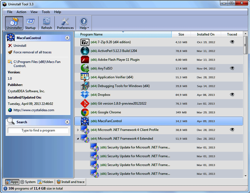 Uninstall Tool 3.5.8 Build 5620