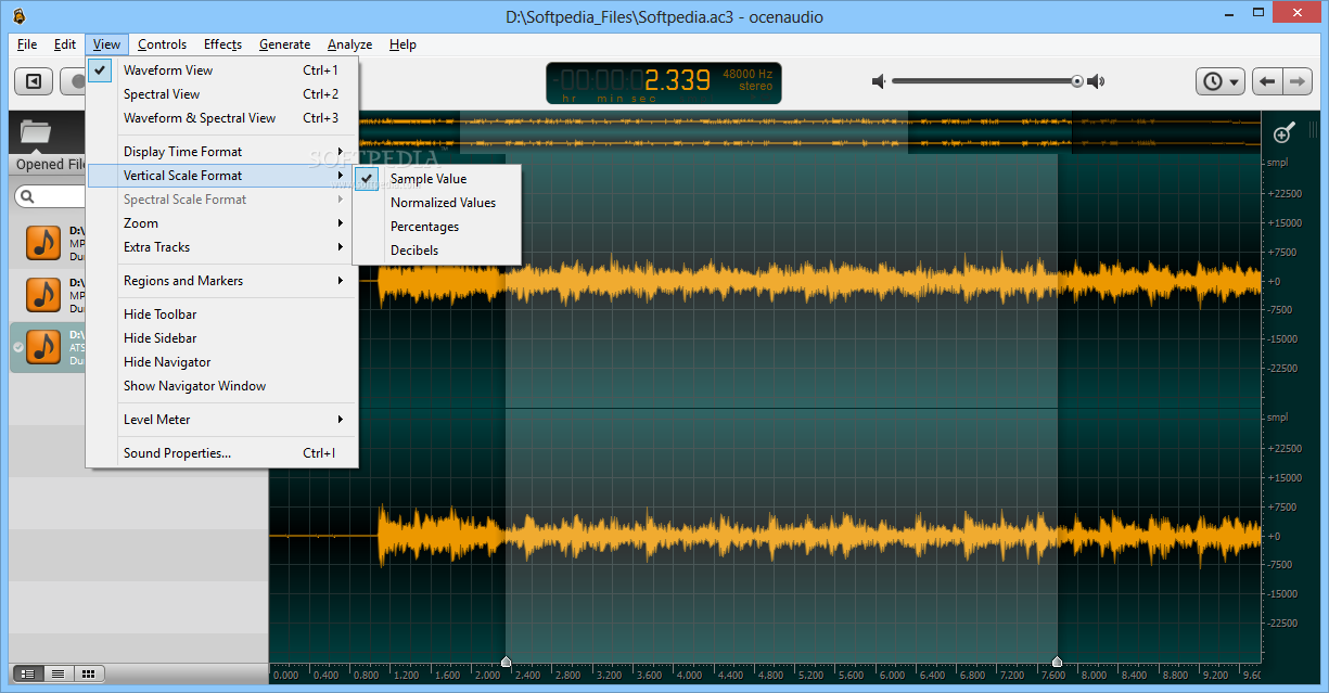 ocenaudio help