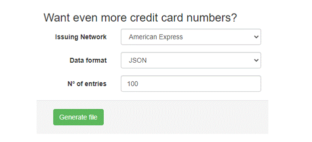 1.	Getcreditcardnumbers.com