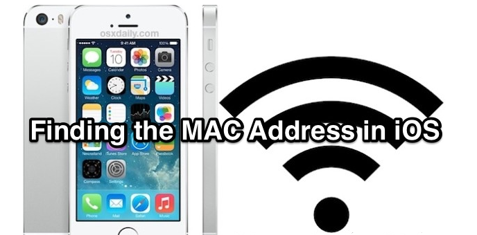 how to find my mac address on ipad