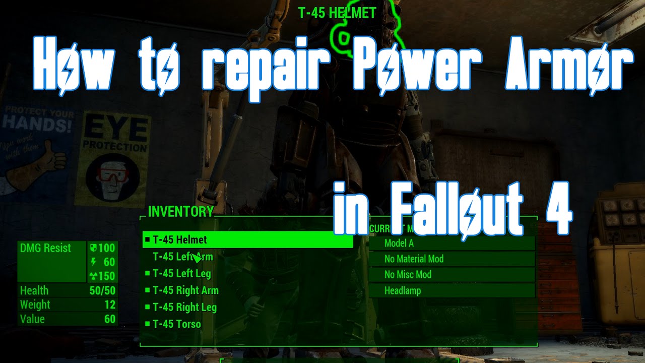 repair power armor fallout 4