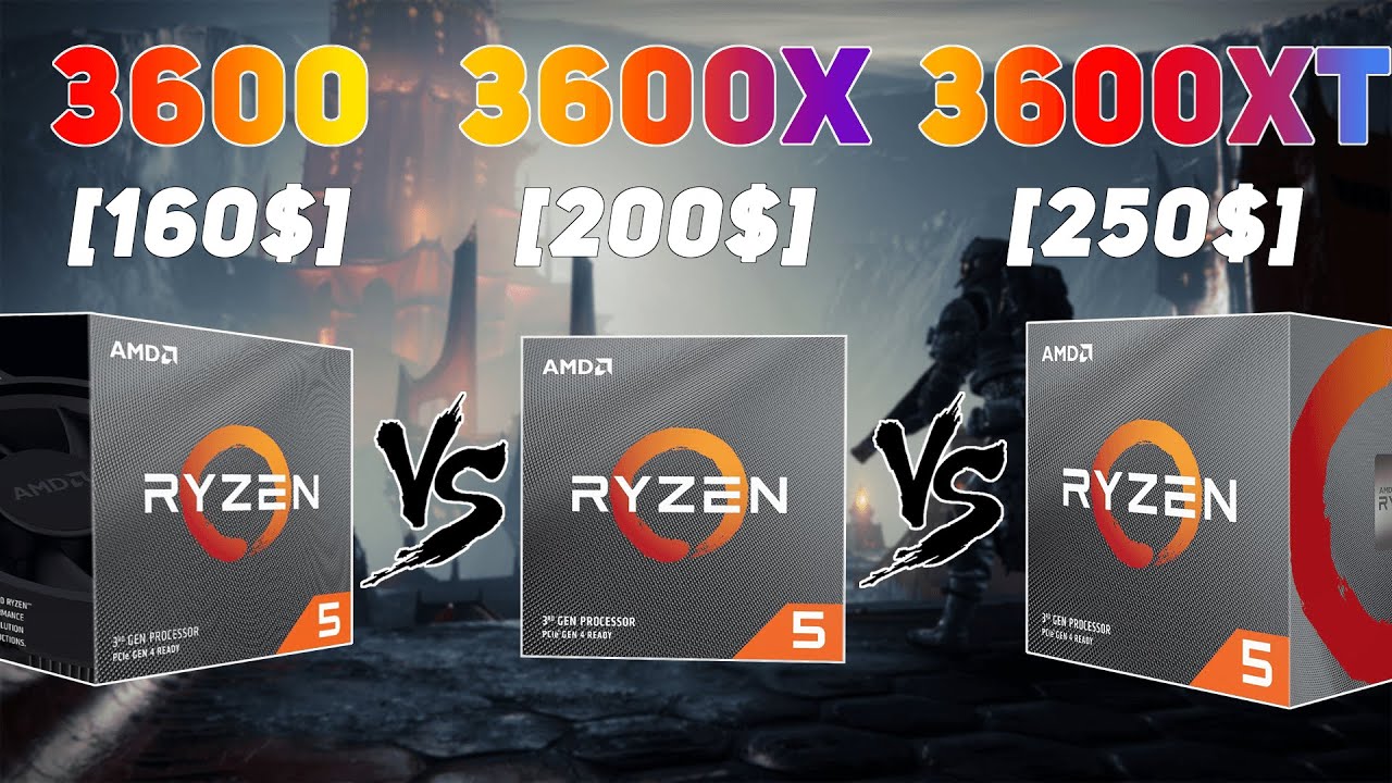AMD Ryzen 5 3600 vs 3600X vs 3600XT