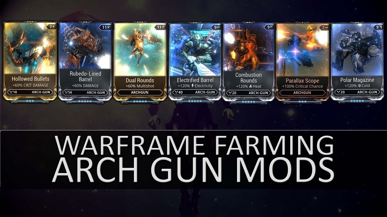 where to farm rare mods warframe
