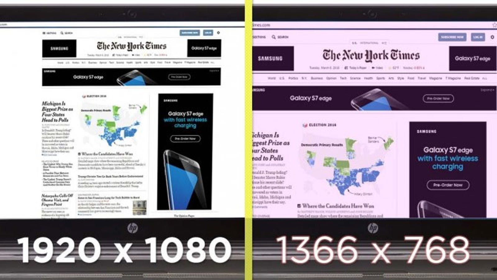 What Is The Difference Between 1366x768 Resolution Vs 1920x1080 Resolution