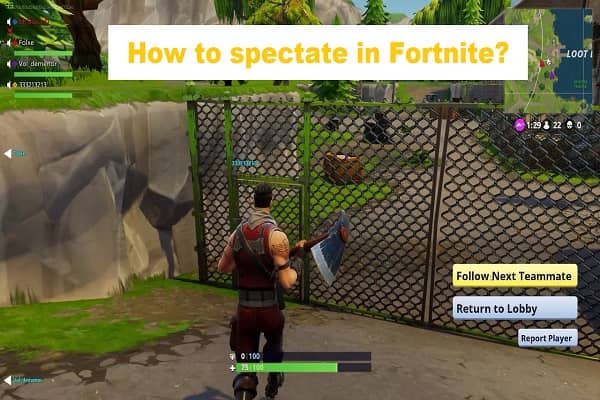 Spectate in Fortnite