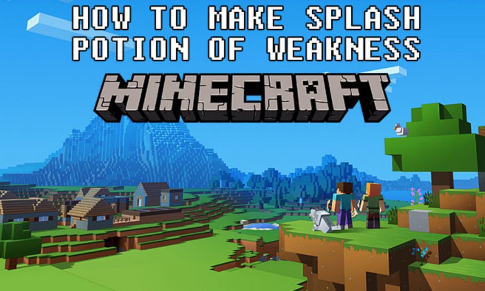 How to Make a Splash Potion of Weakness in Minecraft
