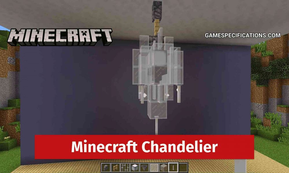 How To Make A Chandelier In Minecraft, How To Make A Sea Glass Chandelier In Minecraft