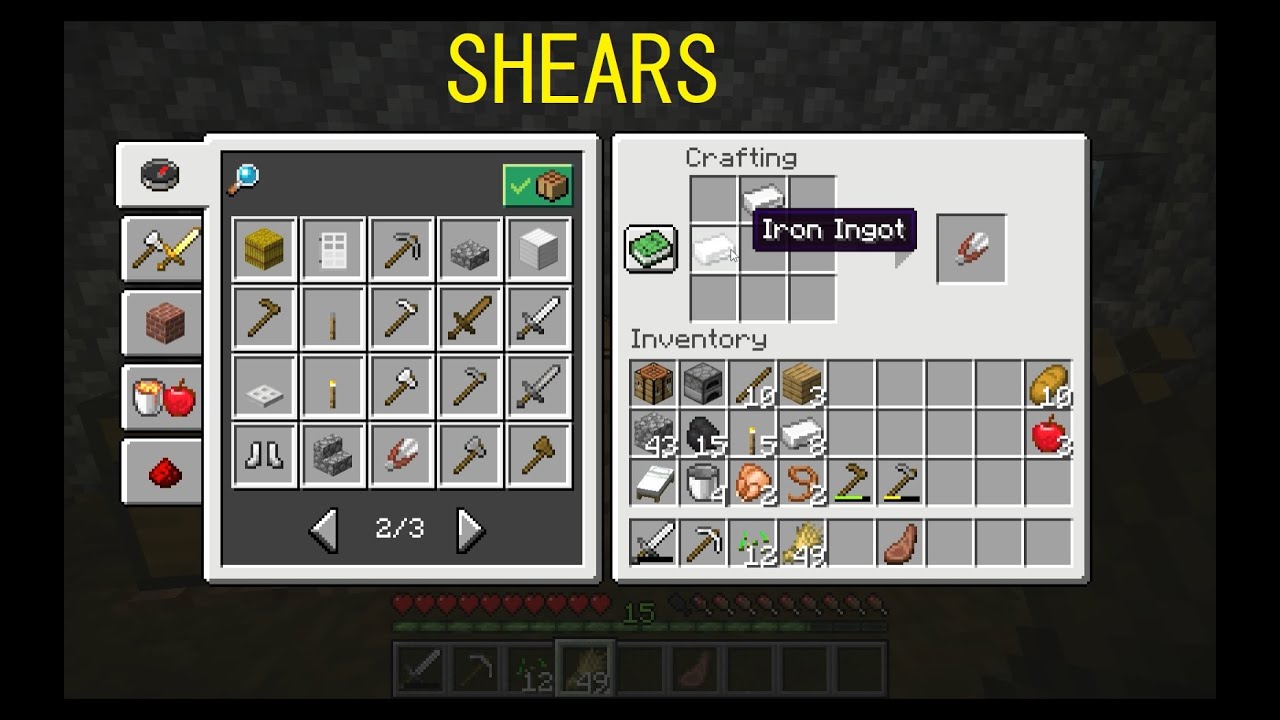 Shears in Minecraft