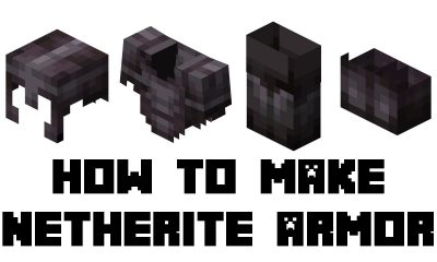 Netherite Armor in Minecraft
