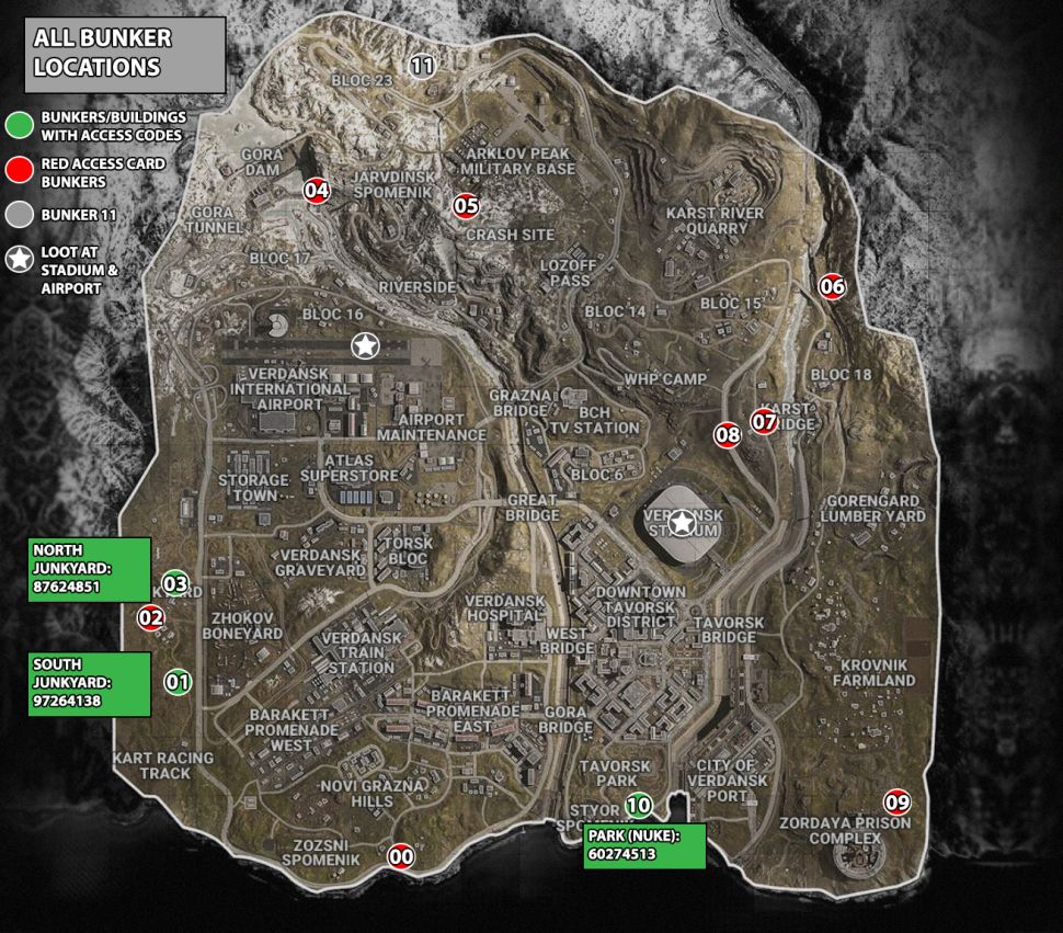 Boneyard Bunker Code Season 6 in Warzone