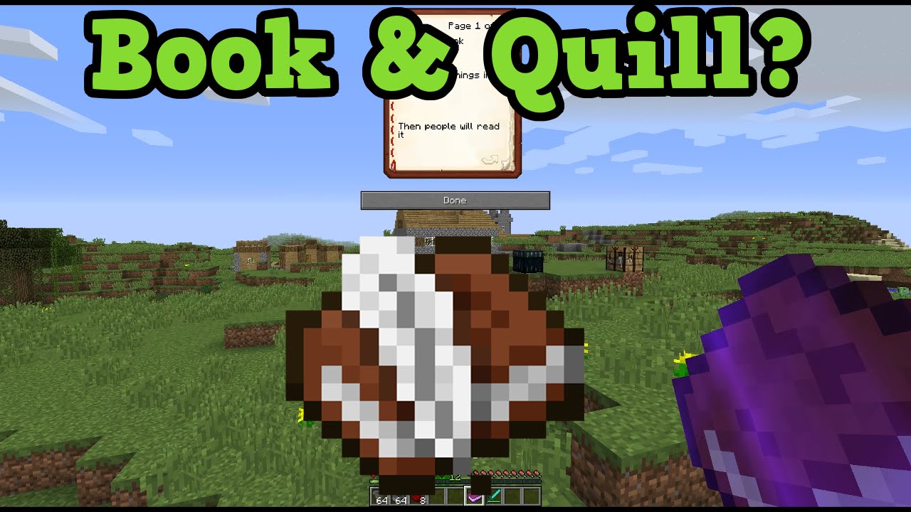 Book and Quill in Minecraft