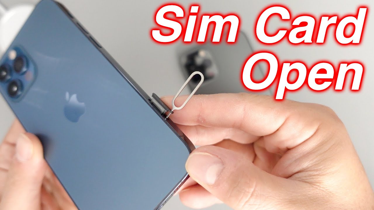 Open Sim Card Slot on Iphone