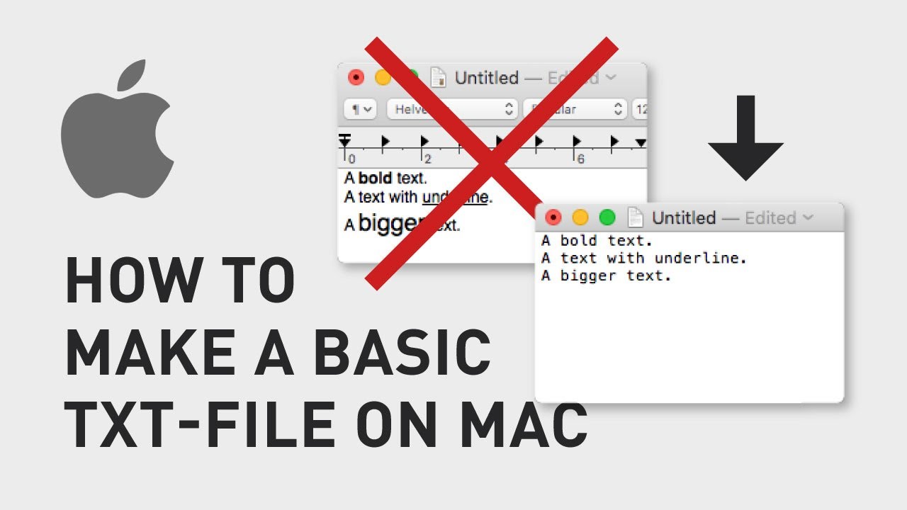 Create a Txt File on Mac