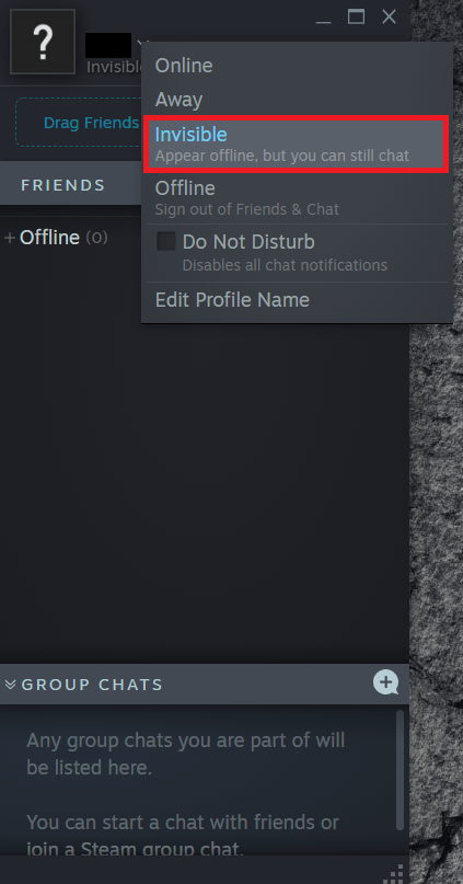 Appear Offline on Steam