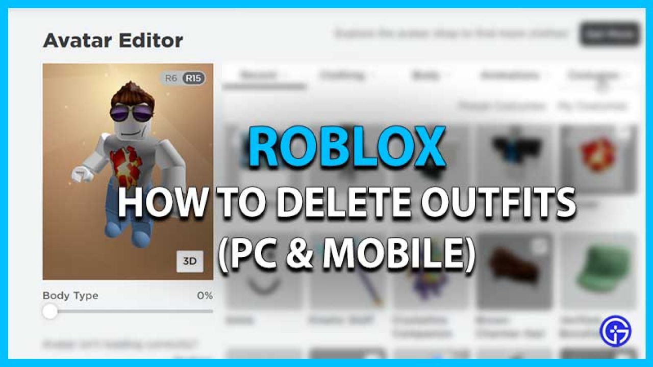Delete Outfits on Roblox