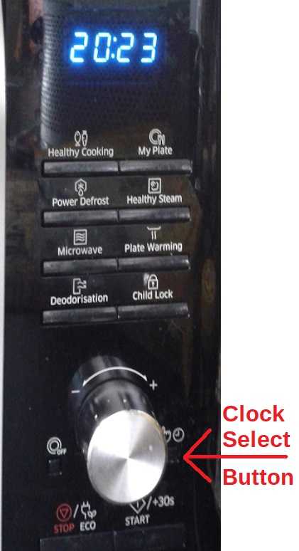 How to Set Clock on Samsung Microwave