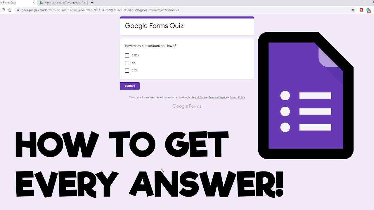 How to Find Answers on Google Forms