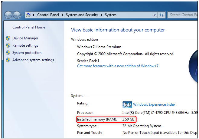 How to see hot sale pc ram