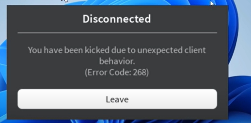 Roblox: How to Fix Error Code 268, Unexpected Client Behavior