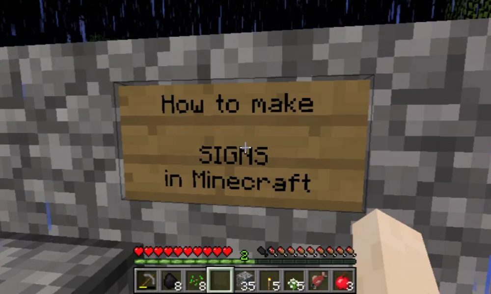 How to Make Signs in Minecraft