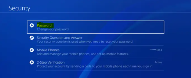 How to Change Playstation Password on PS4