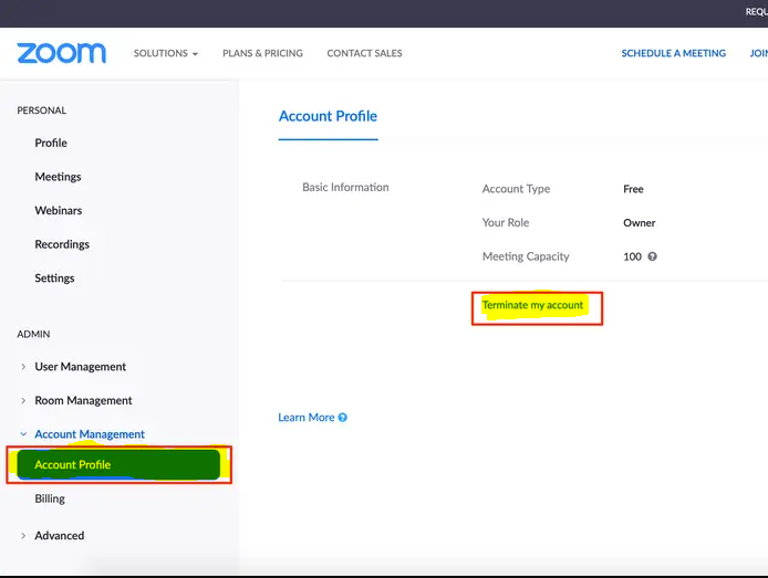 How to Delete Your Zoom Account
