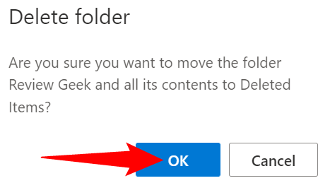 How to Delete a Folder in Microsoft Outlook on the Web