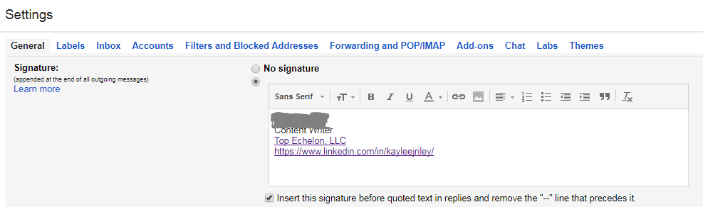 How to Add Your LinkedIn Profile to Your Email Signature