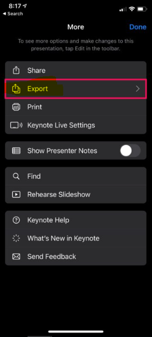 How to Convert Keynote to PowerPoint on iPhone And iPad