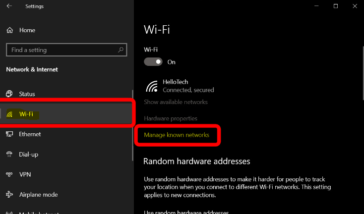 How to Forget a Network on Windows 10