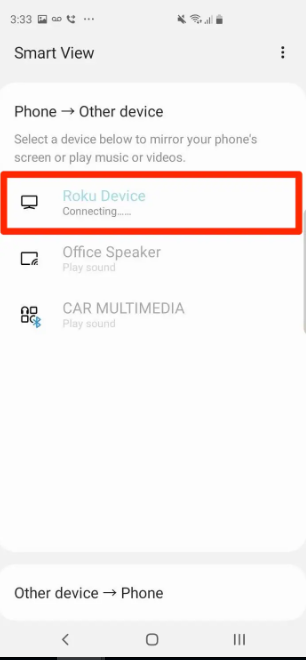 How to Mirror Galaxy S10 to Roku