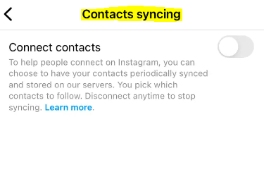 How to Sync Your Instagram Contacts