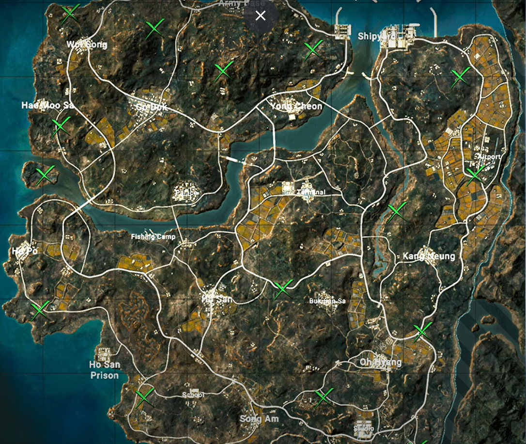 pubg secret key locations