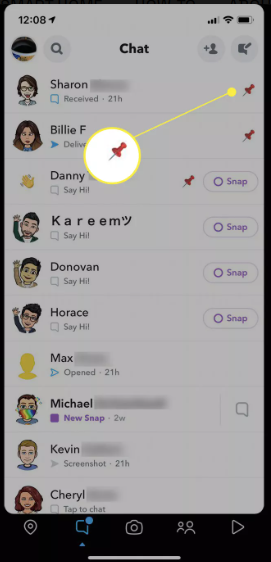 How to Pin Someone on Snapchat