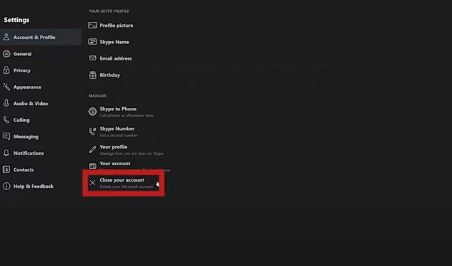 How to Delete Skype Account on Desktop