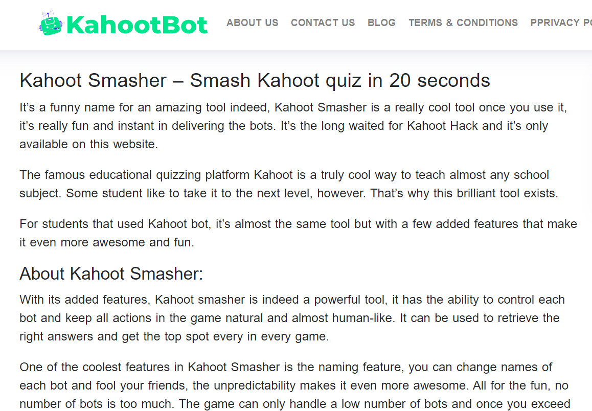 kahoot smasher