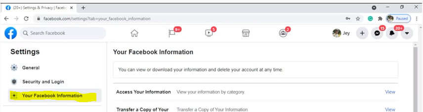 How to Back Up Facebook Account Data