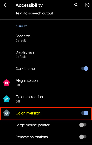 How to Invert the Colors on your Android