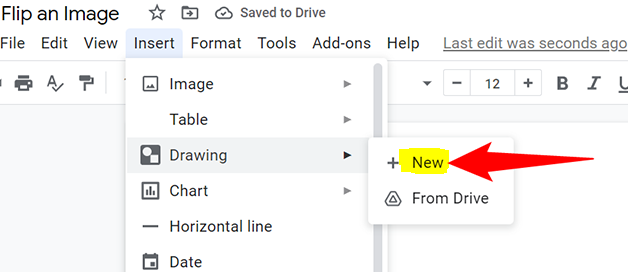 How to Flip an Image in Google Docs
