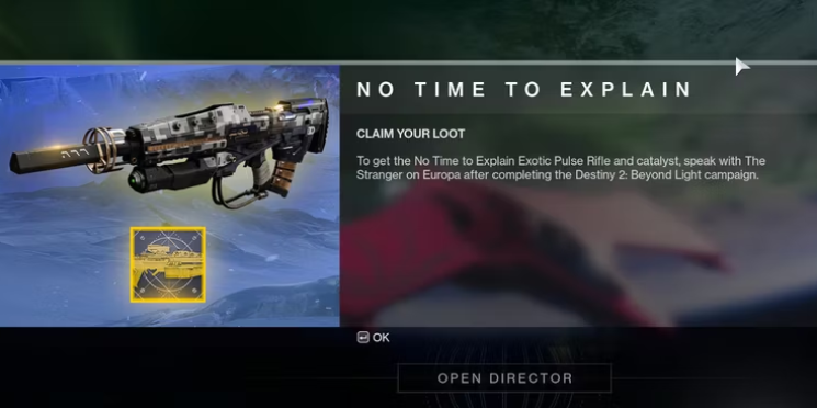 How to Get No Time to Explain in Destiny 2