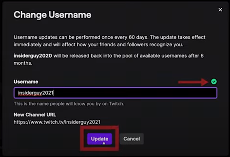 How to Change your Twitch Username on a Desktop