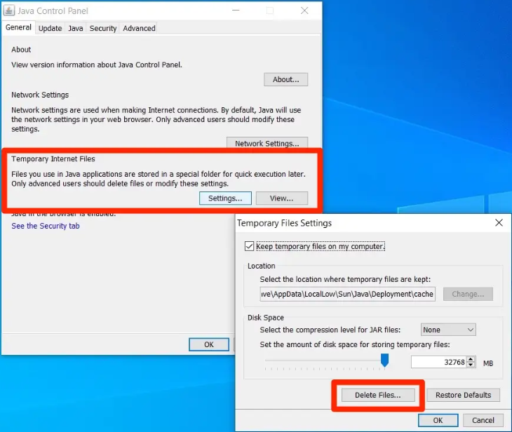 How to Clear Java Cache on Windows 