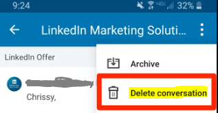 How to Delete LinkedIn Messages on Mobile