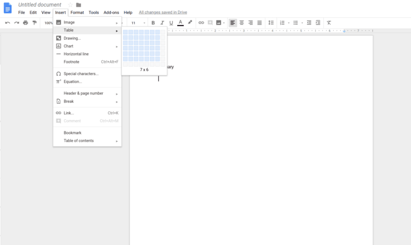 How to Create a Calendar in Google Docs