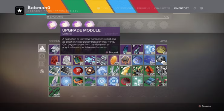 How To Get and Use Upgrade Modules in Destiny 2