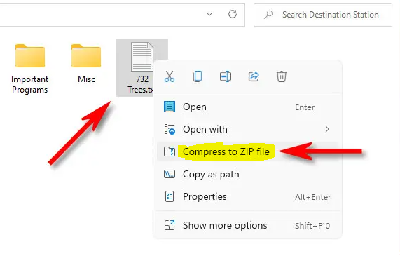 How to Make a Zip File in Windows 11